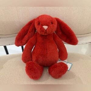 Retired Jellycat Bashful Cranberry Bunny Little Authentic Rare NWT